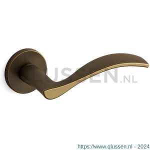 Mandelli1953 711L Zen deurkruk gatdeel op rozet 51x6 mm linkswijzend mat brons TH50711BD0200