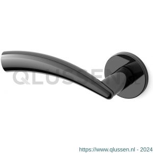 Mandelli1953 0771L Nadir deurkruk gatdeel op rozet 51x6 mm linkswijzend glanzend zwart TH50771ZA0200