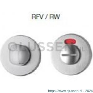 Mandelli1953 911/114RFV-RW toiletgarnituur rond 51x6 mm met rood-wit indicator chroom TH50911CB0905