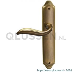 Mandelli1953 980L BB56 Plisse deurkruk gatdeel op langschild 260x47 mm BB 56 mm linkswijzend mat brons TH50980BD0201
