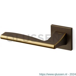 Mandelli1953 1031L Link deurkruk gatdeel op rozet 50x50x6 mm linkswijzend mat brons TH51031BD0200