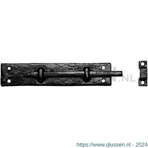 Kirkpatrick KP0830 BM deurschuif met krul 101x32 mm smeedijzer zwart TH6083060101