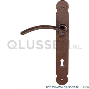 Utensil Legno FM365L deurkruk gatdeel op schild 240x35 mm blind linkswijzend roest TH7036570200