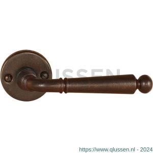 Utensil Legno FM381R M RSB deurkruk gatdeel op rozet 50x50 mm geveerd rechtswijzend roest TH703817M300