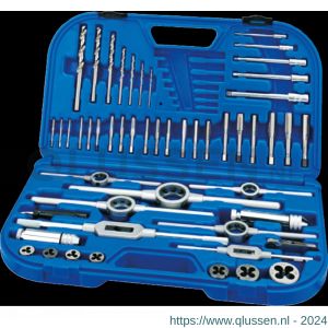 International Tools 29.100 Eco Pro set draadsnijden in kunststof koffer M3-M12 29.100.1000