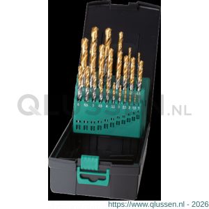 Phantom 19.147 HSS set spiraalboren DIN 338 TiN-tip (handgebruik) 11.461 1-10x05, 33, 42, 68 en 102 mm 19.147.1150