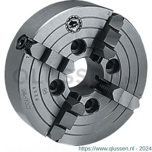 Bison 85.600 onafhankelijke vier-klauwplaat diameter 85-160 mm staal type 4306 vanaf diameter 200 mm gietijzer type 4304 315 mm 85.600.0315