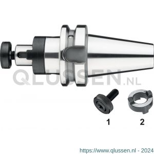 Phantom 82.326 DIN 6358 Combi-opsteekfreeshouder voor frezen met langs- en dwarsspiebaan BT volgens MAS 403 BT BT50 16 mm L100 mm 82.3265162