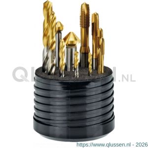 International Tools 29.195 Eco Pro HSS-E set machinetappen DIN 371/6 (combinatie) 22.197 M4-M10 en 11.431 33-85 en 42.536 104-165 29.195.3500
