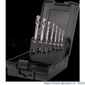 International Tools 29.195 Eco Pro HSS-E set machinetappen DIN 371/6 (combinatie) 23.295/23.296 M3-M12 29.195.6000