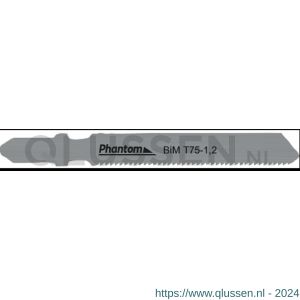 Phantom 64.500 bi-metaal decoupeerzaag T 75-12 set 5 stuks 64.500.0714