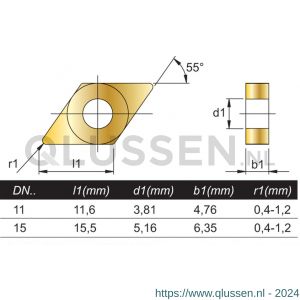 Phantom 73.213 HM wisselplaat DNMG 110404-MF MSI20 73.213.1247