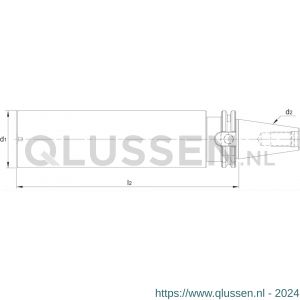 Phantom 82.424 halfbewerkte gereedschapshouder SK volgens DIN 69871 SK40 63x250 mm 82.424.4063