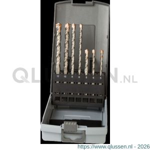 Phantom 19.374 HM-tip SDS Plus set hamerboren met 2 snijkanten 13.740 5x110-12x160 mm set 7 stuks 19.374.0512