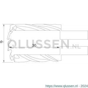 Phantom 62.130 HSS-EX kernboor rail snijdiepte 30 mm 20 mm 62.130.2000