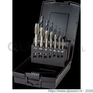International Tools 29.190 ECO HSS set machinetappen DIN 371/6 (combinatie) 22.191-22.192 M3-M12 en 11.416 25-102 mm 29.190.2000