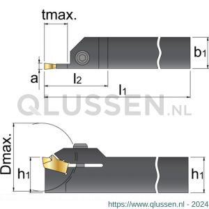 Phantom 74.517 steekplaathouder EX/RX uitwendig R2525-4 mm 74.517.1254