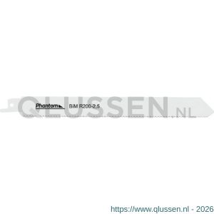 Phantom 64.600 bi-metaal reciprozaag R 200-25 set 5 stuks 64.600.2025