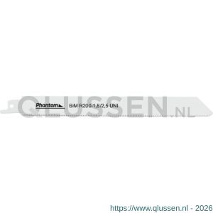 Phantom 64.600 bi-metaal reciprozaag R 200-18/25 V set 5 stuks 64.600.2023