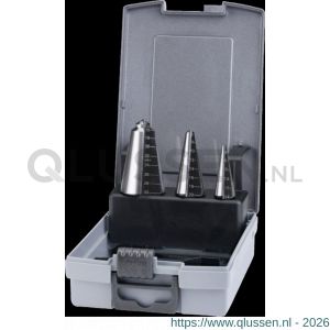 Phantom 49.420 HSS set conische plaatboren 44.200 nummers 1, 2 en 3 49.420.1000