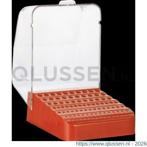 Phantom 19.100 set spiraalboren DIN 338 leeg boorstandaard met deksel 1-10x01 mm rood 19.100.9965