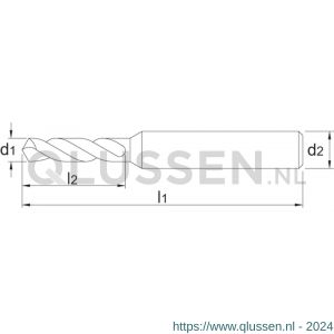 Phantom 11.340 HSS-E PM microboor DIN 1899-A 055 mm 11.340.0055