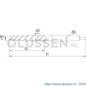 Phantom 51.700 HSS klinknagelgatruimer DIN 311 tolerantie k11 MK 3 20 mm 51.700.2000