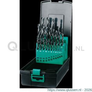 Phantom 19.145 HSS set spiraalboren DIN 338 11.450 1-10x05 en 33, 42, 68 en 102 mm 19.145.1150