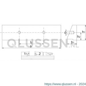 Torax 88.477 gladde bekken voor precisie machinespanklem 88.440, 88.470 en 88.472 200x53 mm type 1 88.477.2002