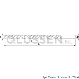 Phantom 11.870 HSS-E spiraalboor type TS DIN 340 85 mm 11.870.0850