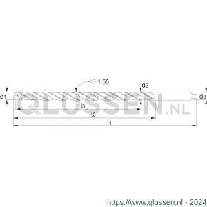 Phantom 13.200 HSS conische pengatboor DIN 1898-A 40 mm 13.200.0400