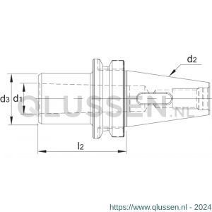 Phantom 84.206 DIN 6383 verloophuls voor MK opname BT volgens MAS 403 BT BT50 -> MK5 84.206.5005