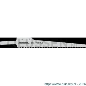 Phantom 64.630 bi-metaal carrosseriezaag R 100-18 set 5 stuks 64.630.1018