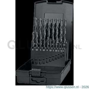 Phantom 19.137 HSS set spiraalboren DIN 338 met drievlaks schacht 11.440 1-10x05 mm 19.137.1000