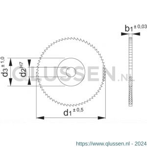 Phantom 63.200 HSS metaalcirkelzaag DIN 1837-A fijn 40x3x10 mm T48 63.200.0430