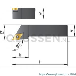 Phantom 72.450 wisselplaathouder 93 graden SDJCR 1212-F07 72.450.1120