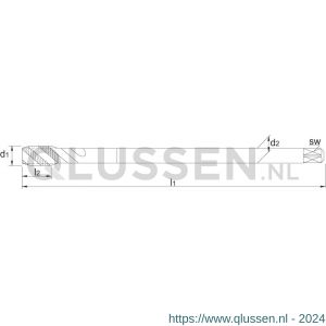 Phantom 23.371 UNI HSS-E machinetap metrisch lang voor blinde gaten M8 23.371.0800