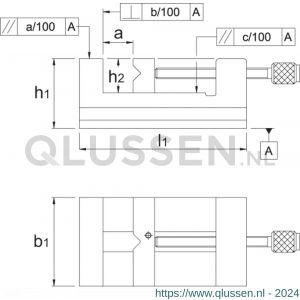 Phantom 88.340 precisie slijpklem 63 mm 88.340.0063