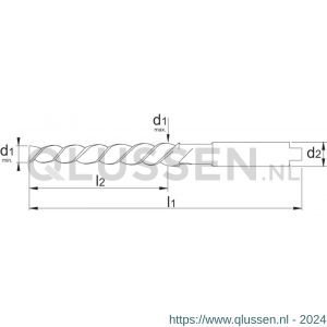 Phantom 51.800 HSS pengatschilruimer DIN 2179 coniciteit 1:50 nummer 25 51.800.0250