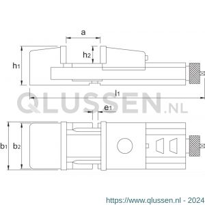 Bison 88.200 snelspanmachineklem type 6517 160 mm 88.200.0160