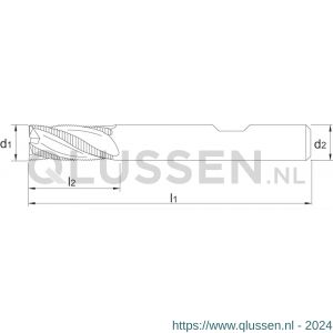 Phantom 35.766 HSS-E PM ruwfrees DIN 844-B lang type HR AlTiN-X 10x45 mm 35.766.1000