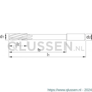 Phantom 51.420 HSS-E machineschilruimer ~DIN 212 H7 6 mm 51.420.0600