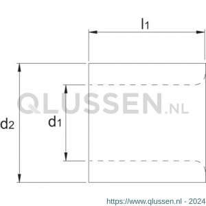 Phantom 84.879 DIN 179-A boorbus korte uitvoering 21 mm 84.879.0210