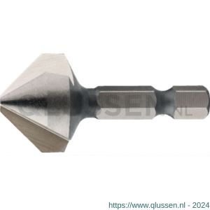 International Tools 42.543 Eco HSS verzinkboor 90 graden 3 snijkanten met 1/4 inch-zeskant bitopname 104 mm 42.543.1040