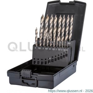 Phantom 19.139 HSS set spiraalboren DIN 338 Step-Point met drievlaks schacht 11.443 1-10x05 mm 19.139.1000