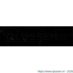 International Tools 11.120 ECO HSS spiraalboor met 1/4 inch (635 mm)-zeskant bitopname 102 mm 11.120.1020