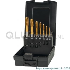 International Tools 29.195 Eco Pro HSS-E set machinetappen DIN 371/6 (combinatie) 22.197/22.198 M3-M12 29.195.1250