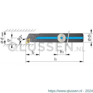 Phantom 72.600 blindboorbeitel 93 graden A12K-SDUCR 07 72.600.1120