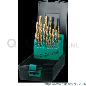 Phantom 19.146 HSS set spiraalboren DIN 338 TiN-tip 11.451 1-10x05 en 33, 42, 68 en 102 mm 19.146.1150