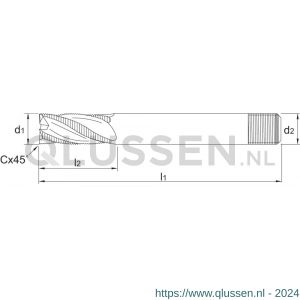 Phantom 35.100 HSS-E ruwfrees DIN 844-D kort type NR 13x26 mm 35.100.1300